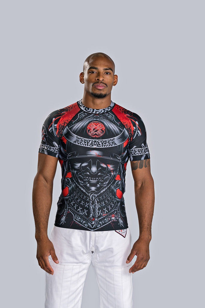 Blackout Samurai Ghost Short Sleeve Rash Guard