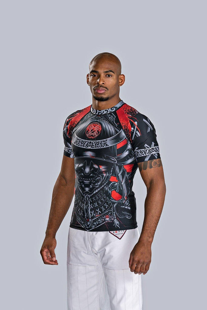 Blackout Samurai Ghost Short Sleeve Rash Guard