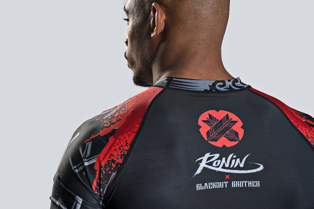 Blackout Samurai Ghost Short Sleeve Rash Guard
