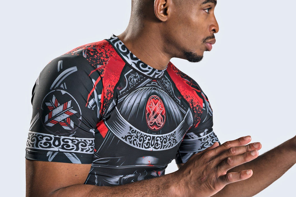 Blackout Samurai Ghost Short Sleeve Rash Guard