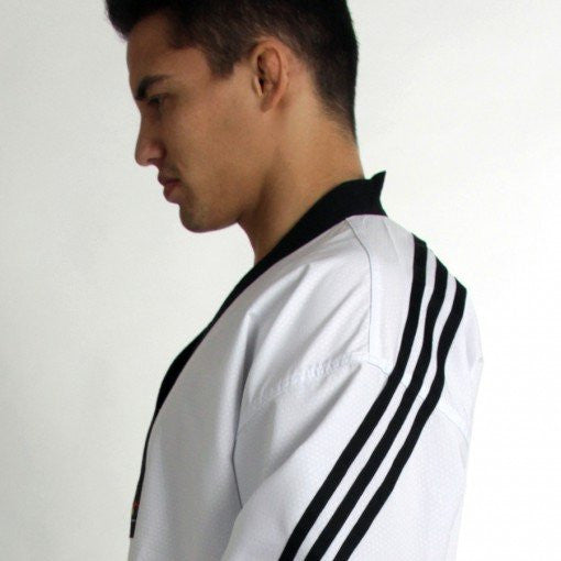 adidas Taekwondo WTF Approved Uniform Dobok, Black V-Neck