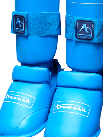 Arawaza WKF Approved Shin pad & Removable instep pad