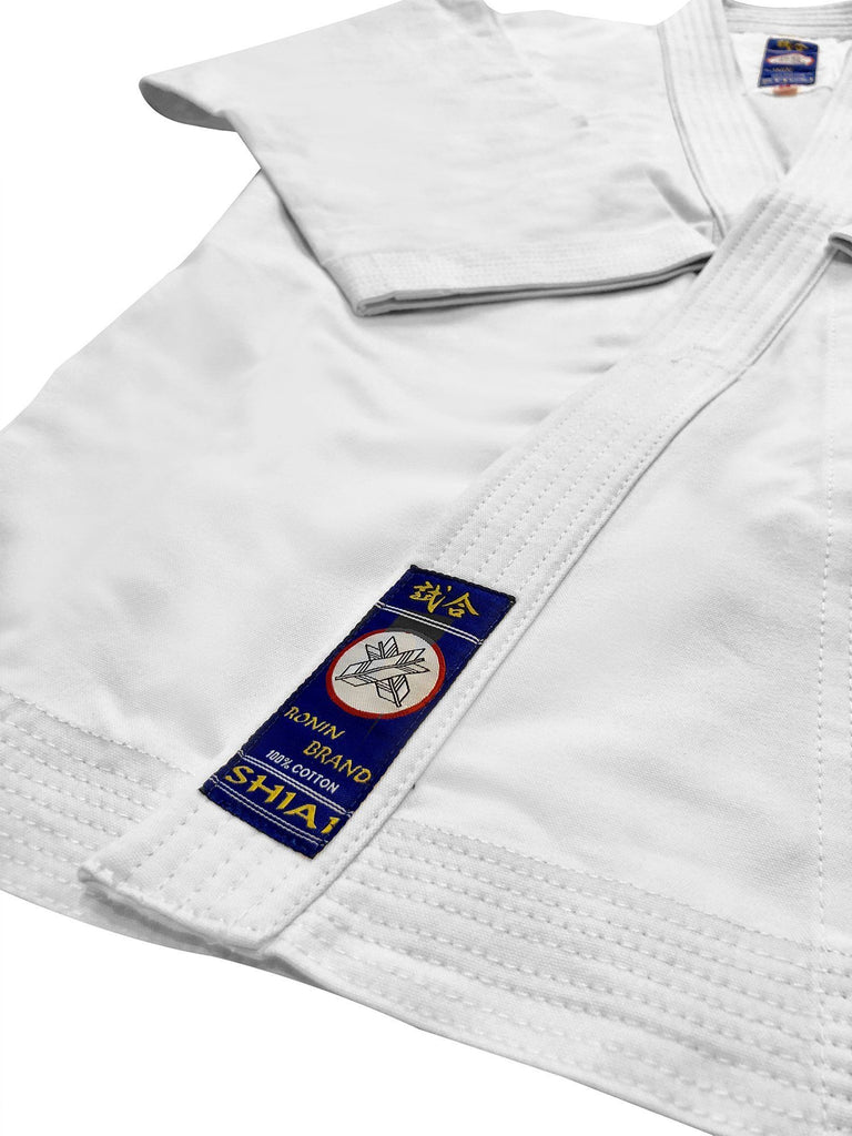 Ronin Brand Shiai Brushed Karate Gi -Blue Label - 11 oz.