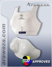 Arawaza P.U. white Shin pad & Removable instep pad
