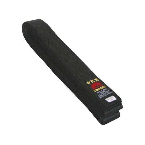 Shureido Deluxe Black Belt - Cotton or Satin (BST)