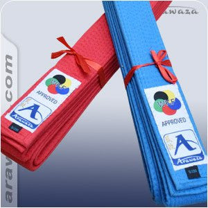 Arawaza WKF Approved Japanese Style Kumite Belts