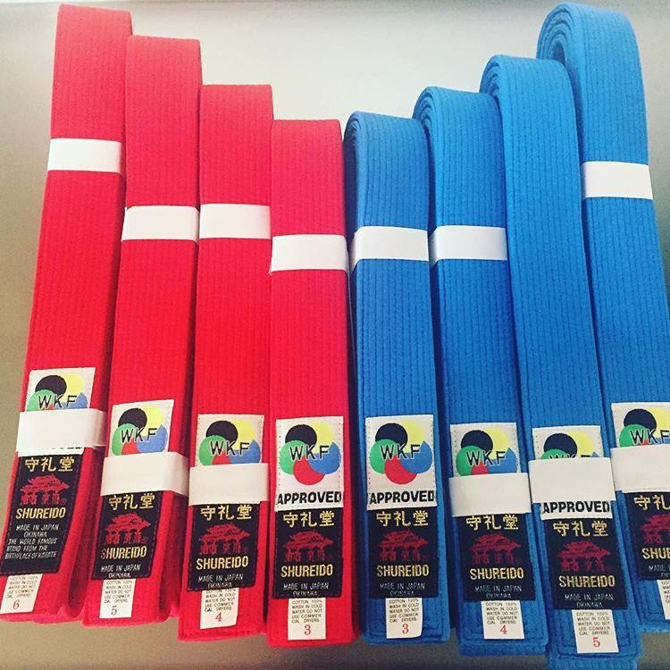 Shureido WKF Approved Competition Belts (Kata)